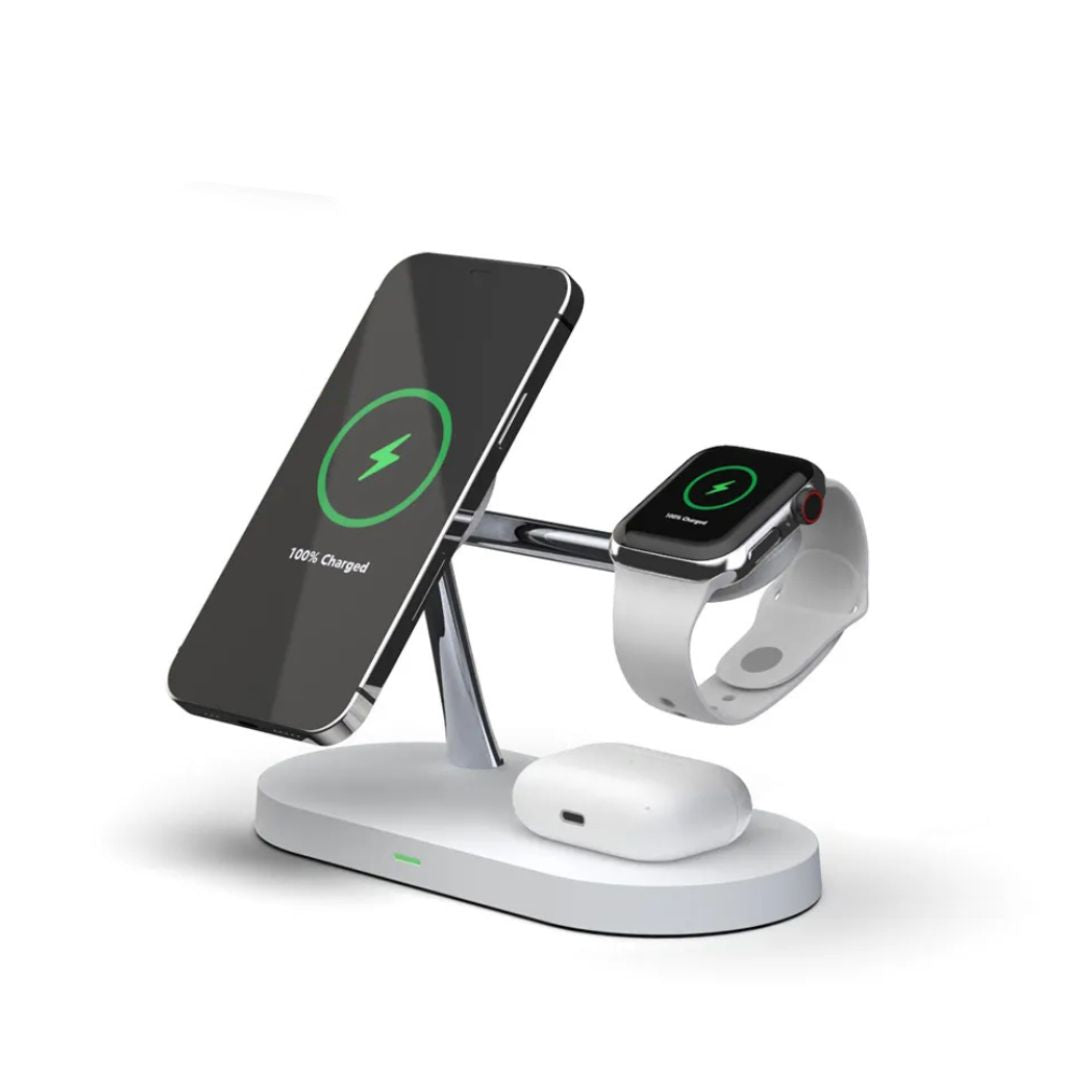 Compact Fast Charging Pad for Phone, Watch, and Buds - OutfitLondon