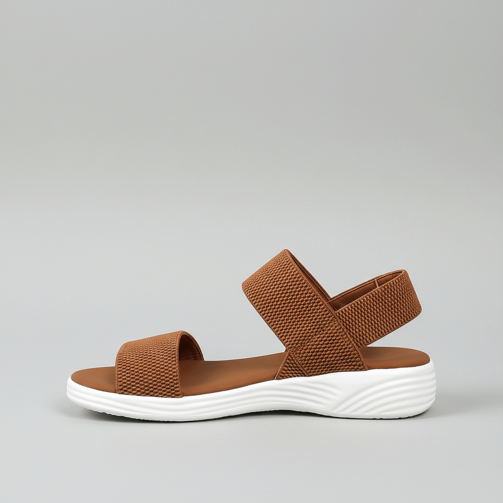 Comfortable Slip On Wedge Sandals with Elastic Straps