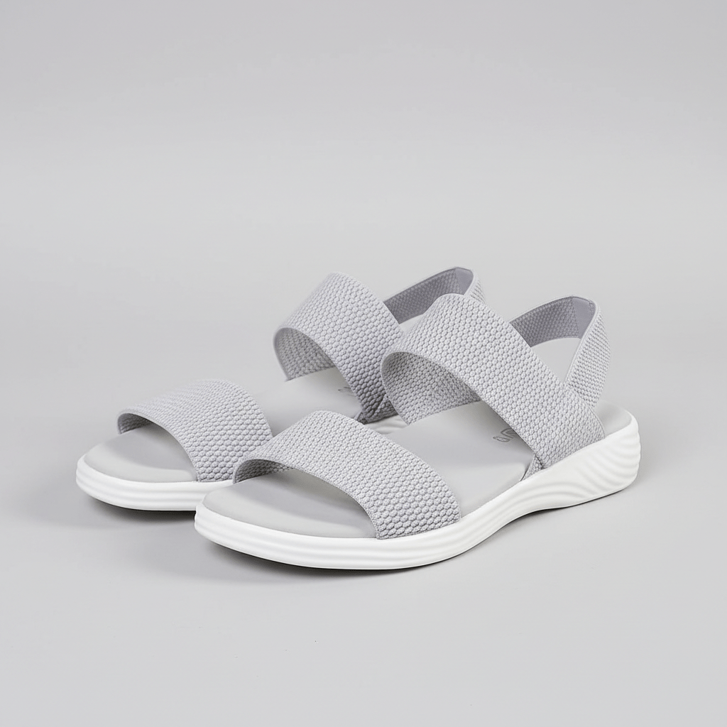 Comfortable Slip On Wedge Sandals with Elastic Straps