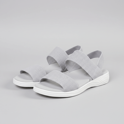 Comfortable Slip On Wedge Sandals with Elastic Straps