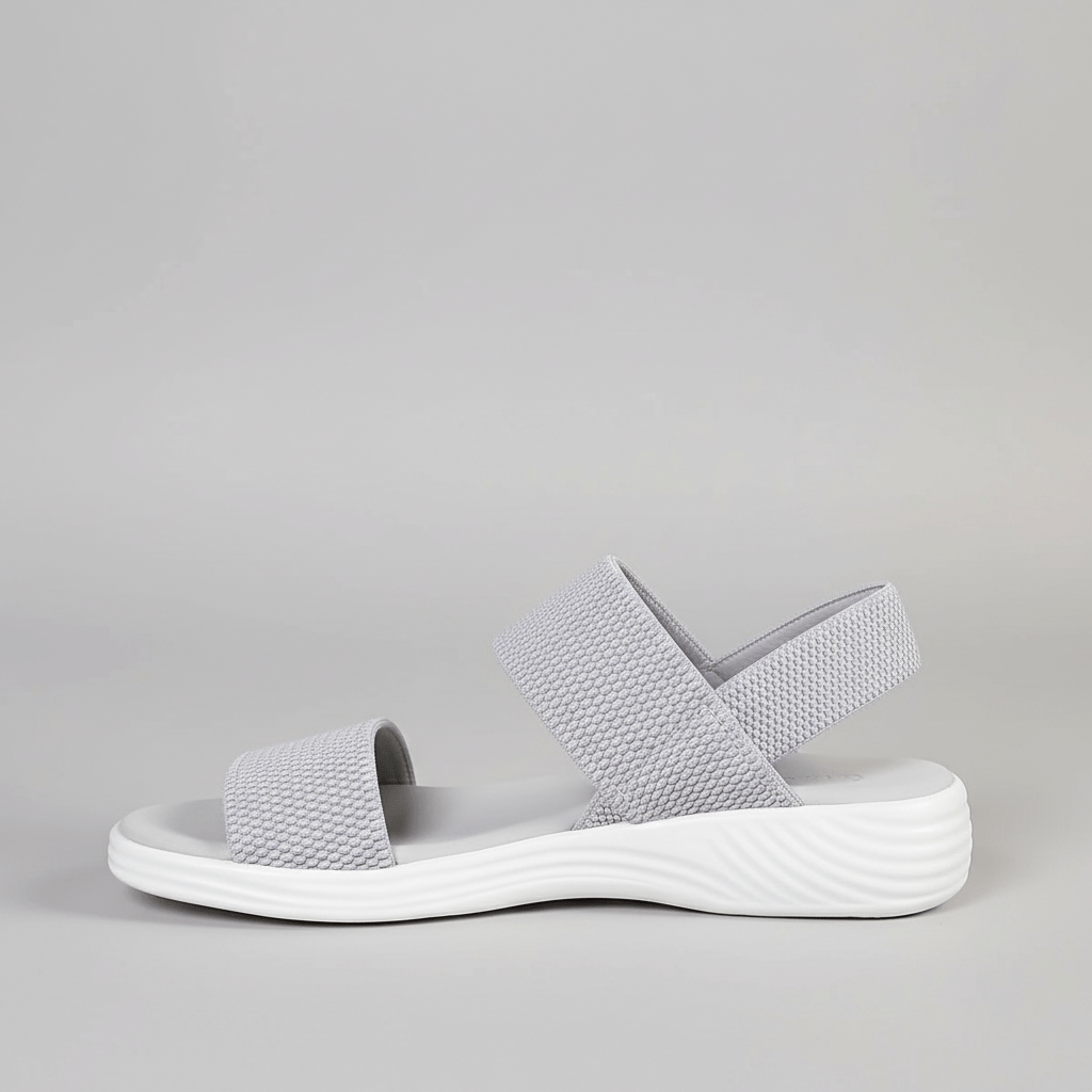 Comfortable Slip On Wedge Sandals with Elastic Straps