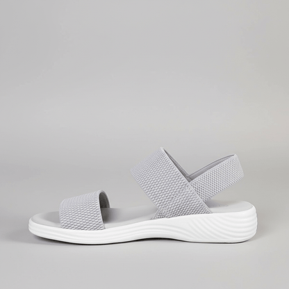 Comfortable Slip On Wedge Sandals with Elastic Straps