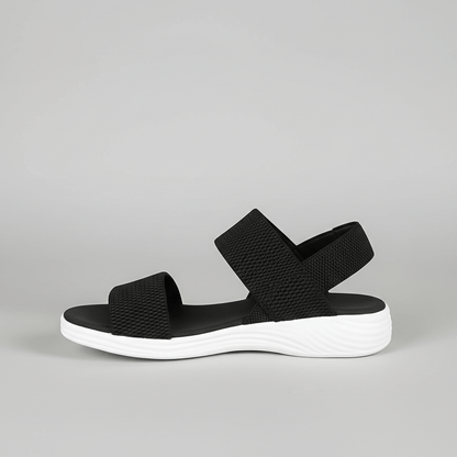 Comfortable Slip On Wedge Sandals with Elastic Straps