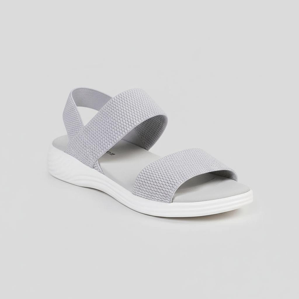 Comfortable Slip On Wedge Sandals with Elastic Straps