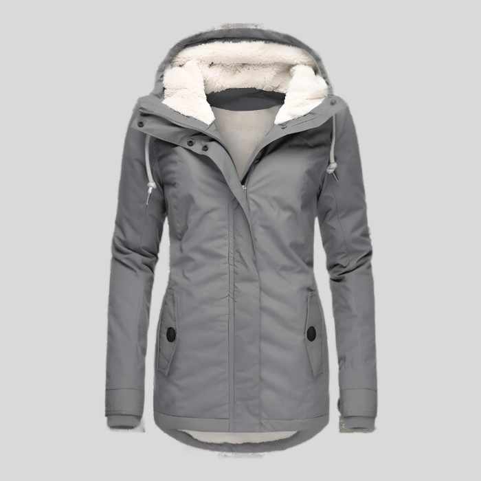 Warm Padded Women's Coat - OutfitLondon
