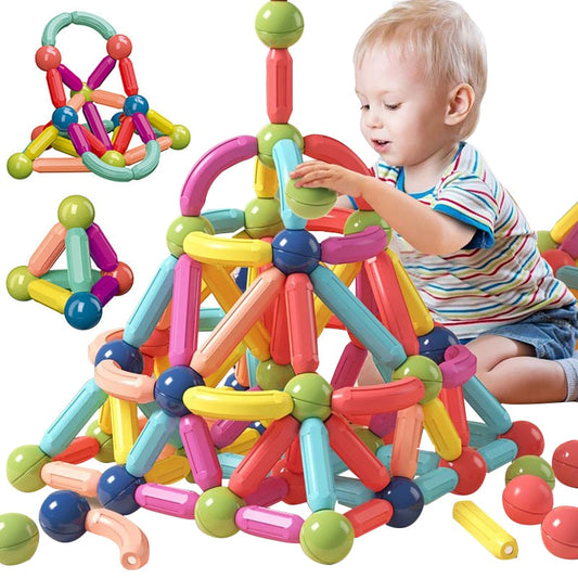 Bright Magnetic Building Blocks for Kids - OutfitLondon