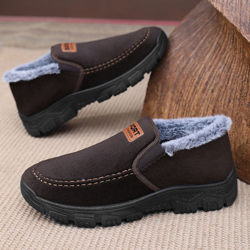 Warm Men's Snow Boots Slip On