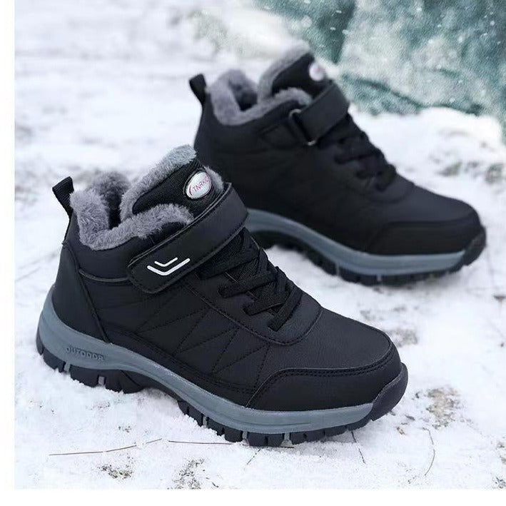 Warm Waterproof Insulated Snow Boots for Men