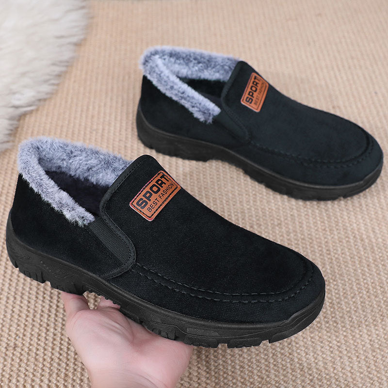 Warm Men's Snow Boots Slip On
