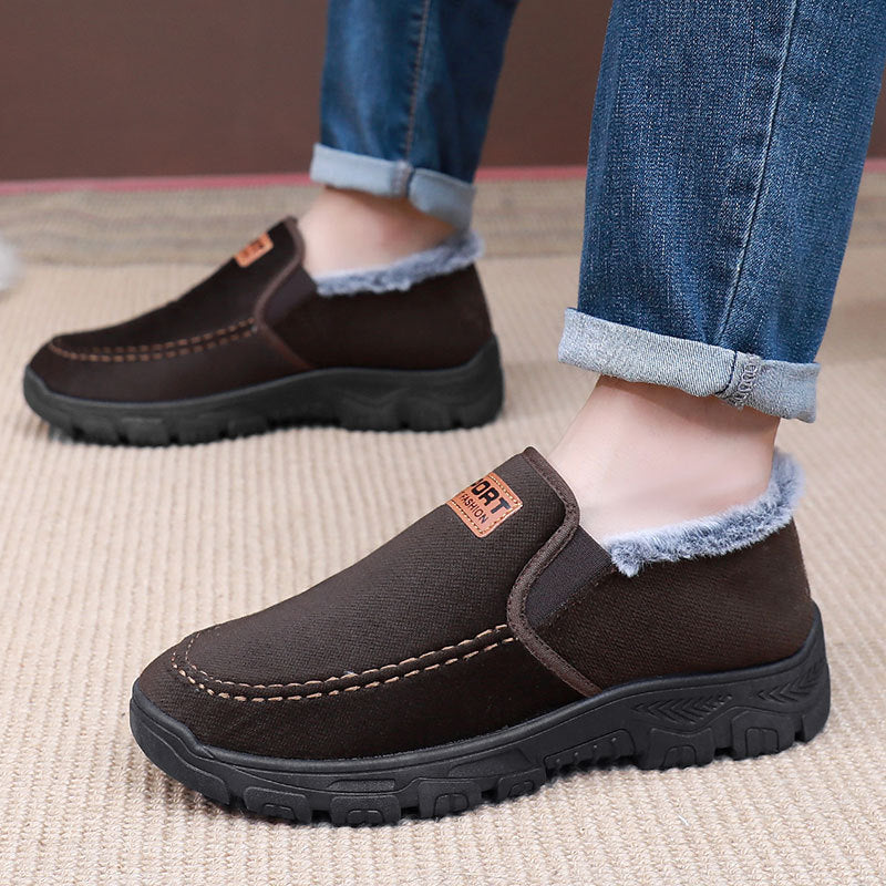 Warm Men's Snow Boots Slip On