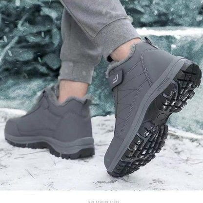 Warm Waterproof Insulated Snow Boots for Men
