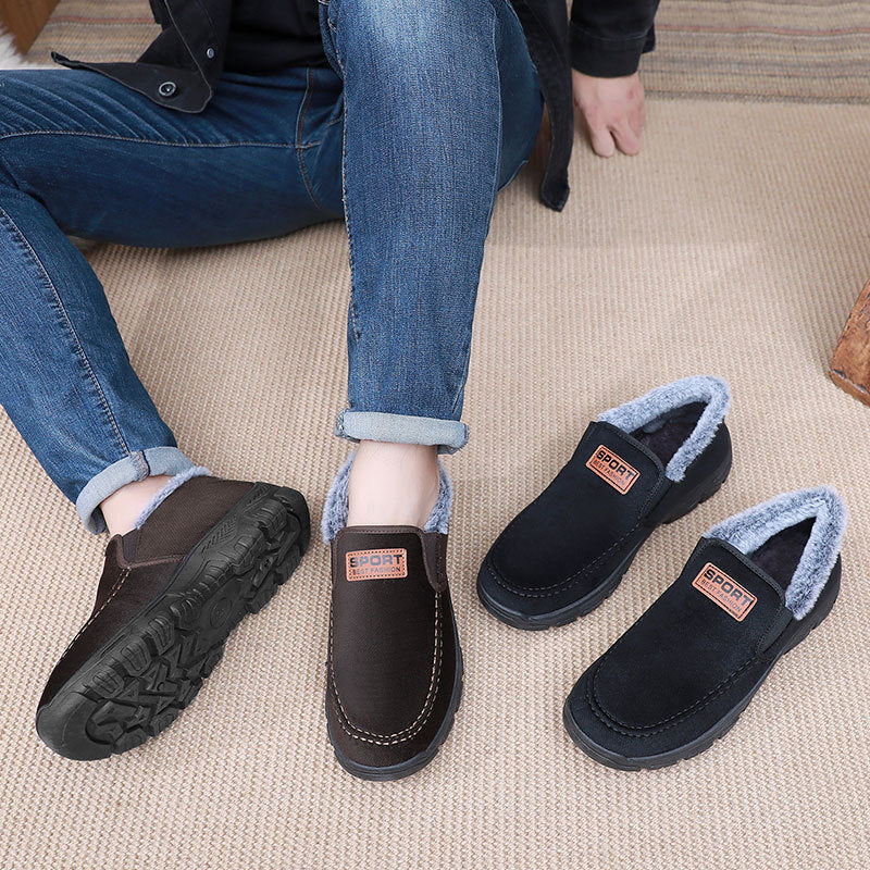 Warm Men's Snow Boots Slip On