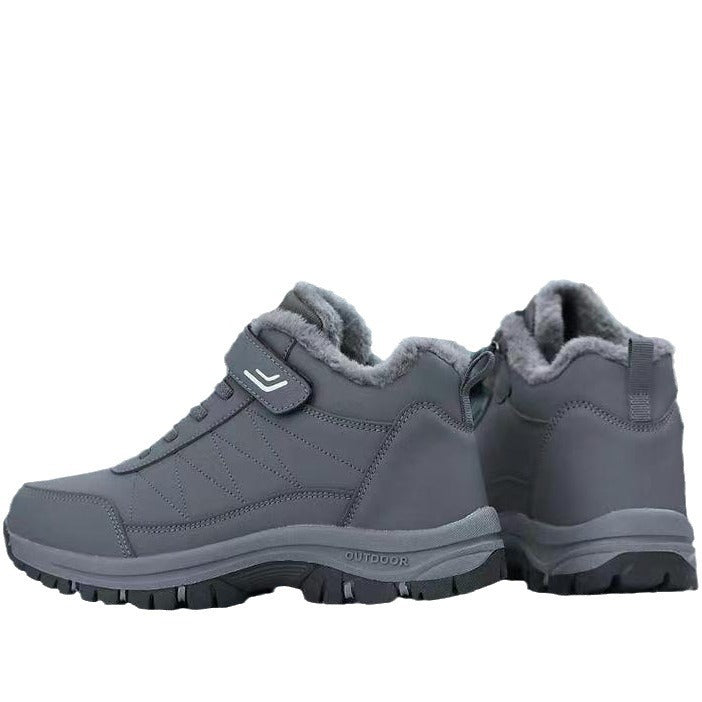 Warm Waterproof Insulated Snow Boots for Men