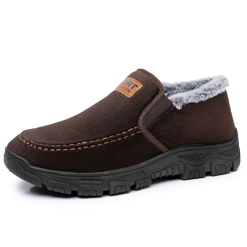 Warm Men's Snow Boots Slip On - OutfitLondon