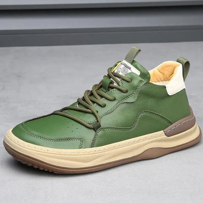 Classic Italian Leather Trainer Shoes