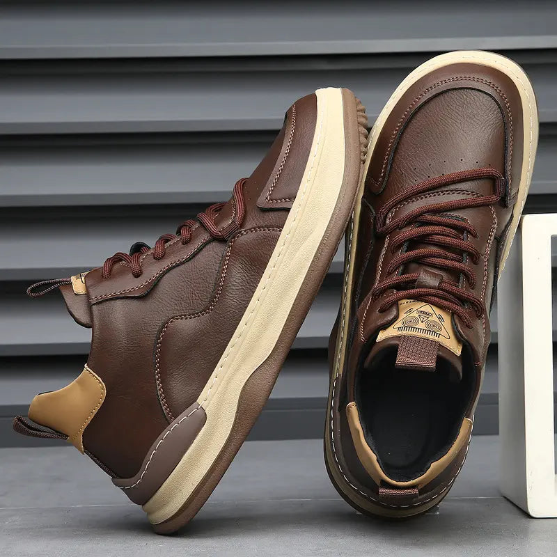 Classic Italian Leather Trainer Shoes