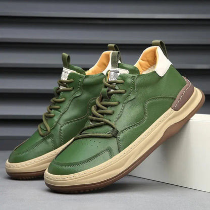 Classic Italian Leather Trainer Shoes