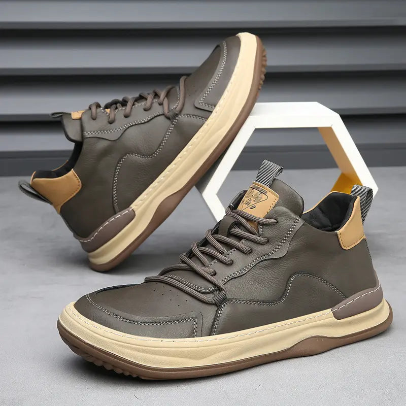 Classic Italian Leather Trainer Shoes