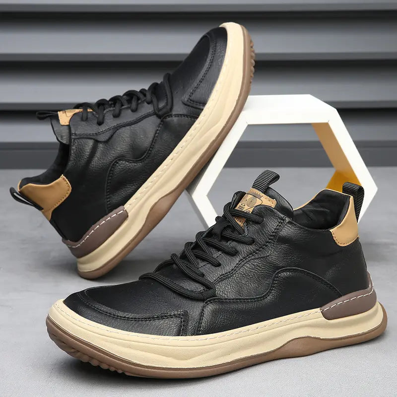 Classic Italian Leather Trainer Shoes