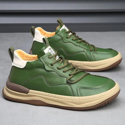 Classic Italian Leather Trainer Shoes