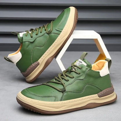 Classic Italian Leather Trainer Shoes