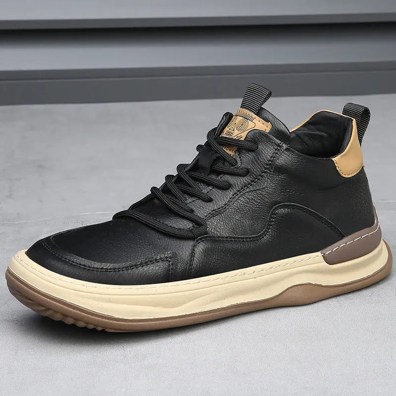 Classic Italian Leather Trainer Shoes
