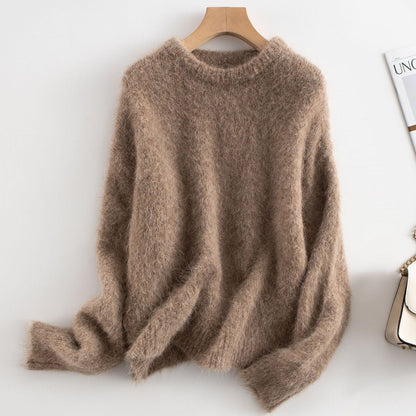 Comfortable Loose Fit Cable Knit Sweater