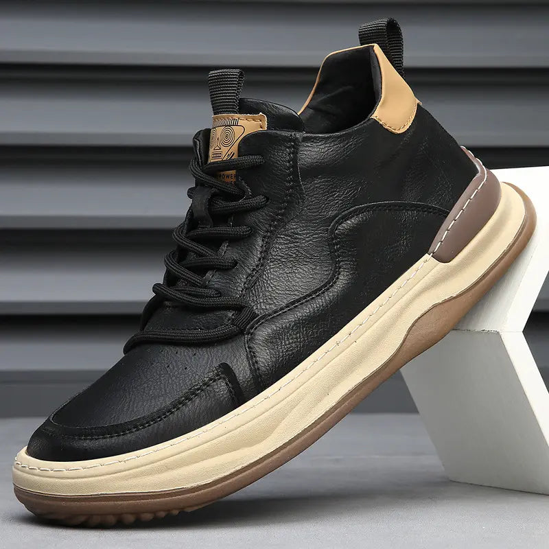 Classic Italian Leather Trainer Shoes