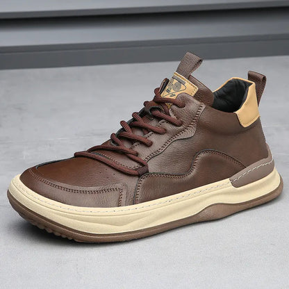 Classic Italian Leather Trainer Shoes