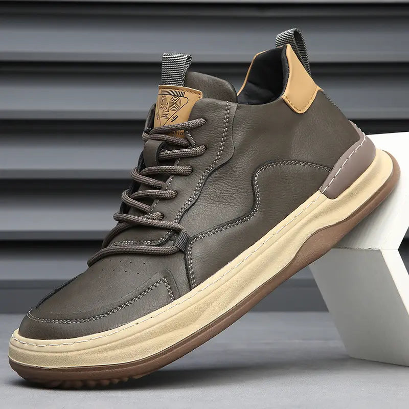 Classic Italian Leather Trainer Shoes