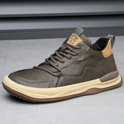 Classic Italian Leather Trainer Shoes