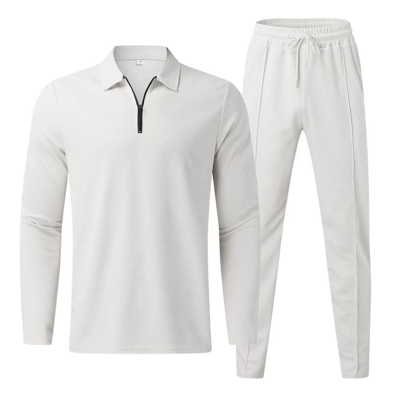 Sporty 2 Piece Mens Tracksuit Outfit
