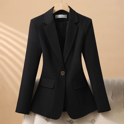 Slim Fit One Button Blazer