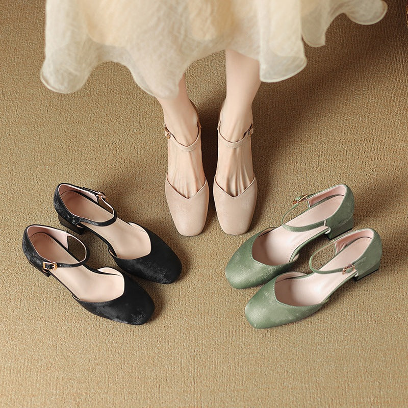 High Heel Block Sandals