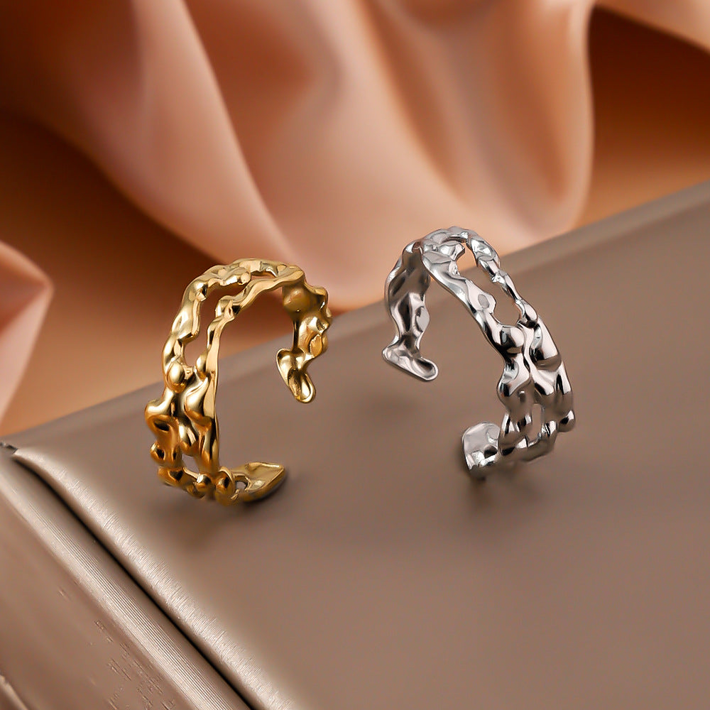 Unique Wavy Open Band Ring