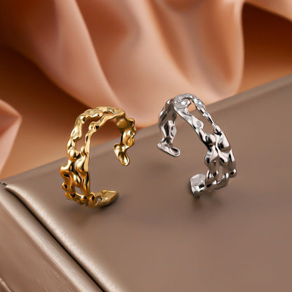 Unique Wavy Open Band Ring