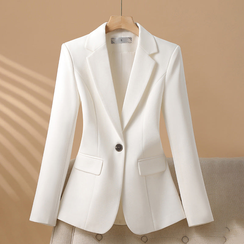 Slim Fit One Button Blazer