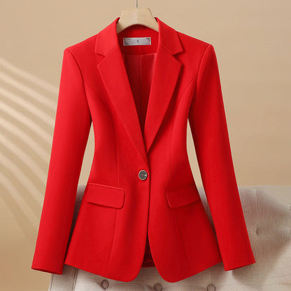 Slim Fit One Button Blazer - OutfitLondon