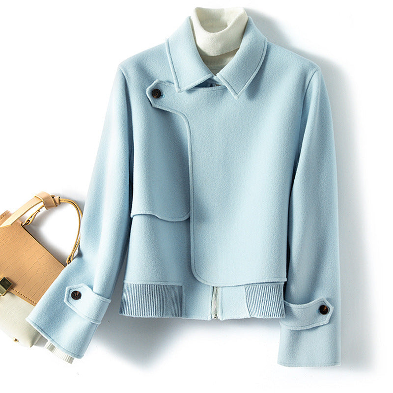 Casual Open Front Collar Jacket - OutfitLondon