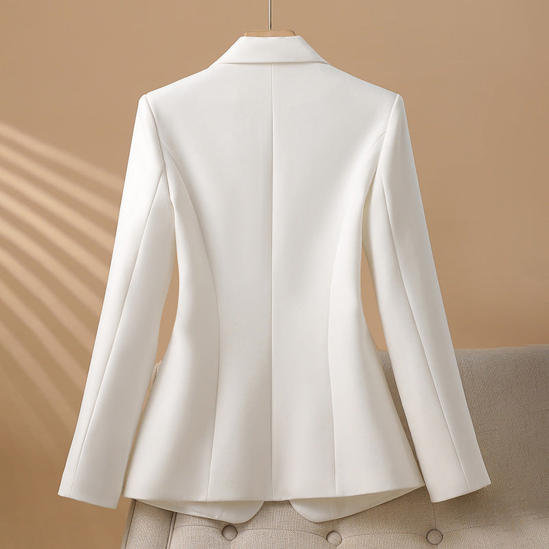 Slim Fit One Button Blazer