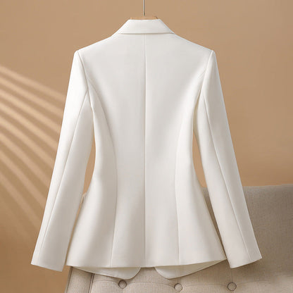 Slim Fit One Button Blazer