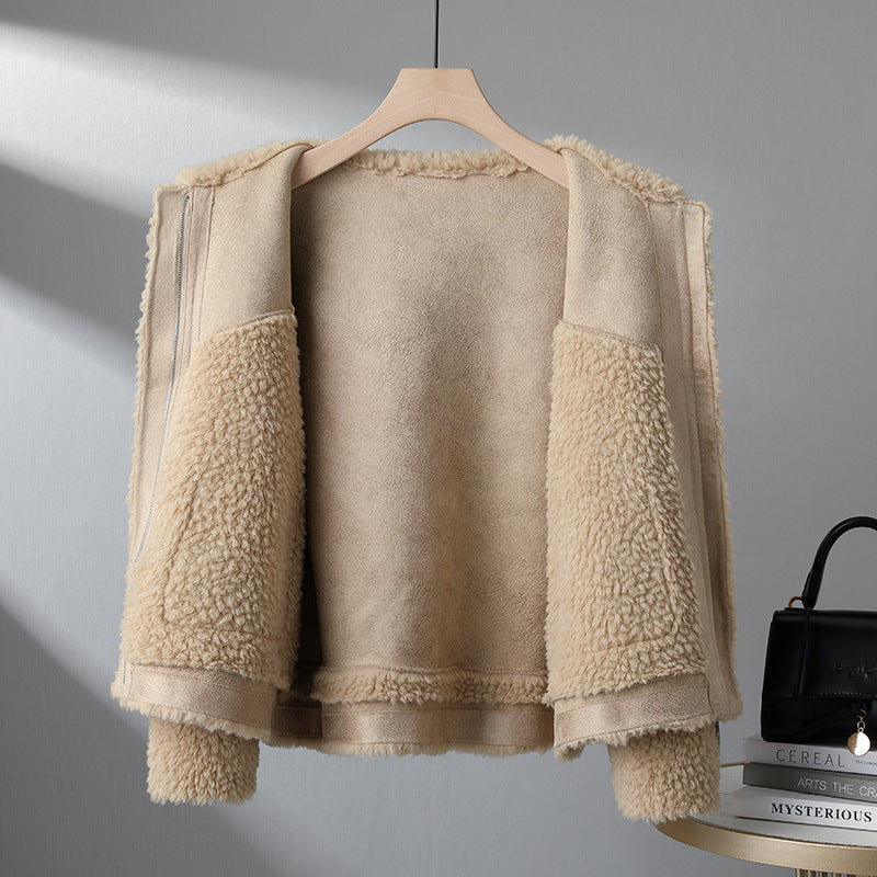 Casual Fleece Lined Button Jacket