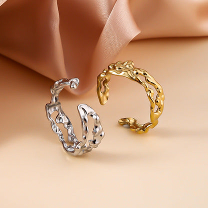 Unique Wavy Open Band Ring