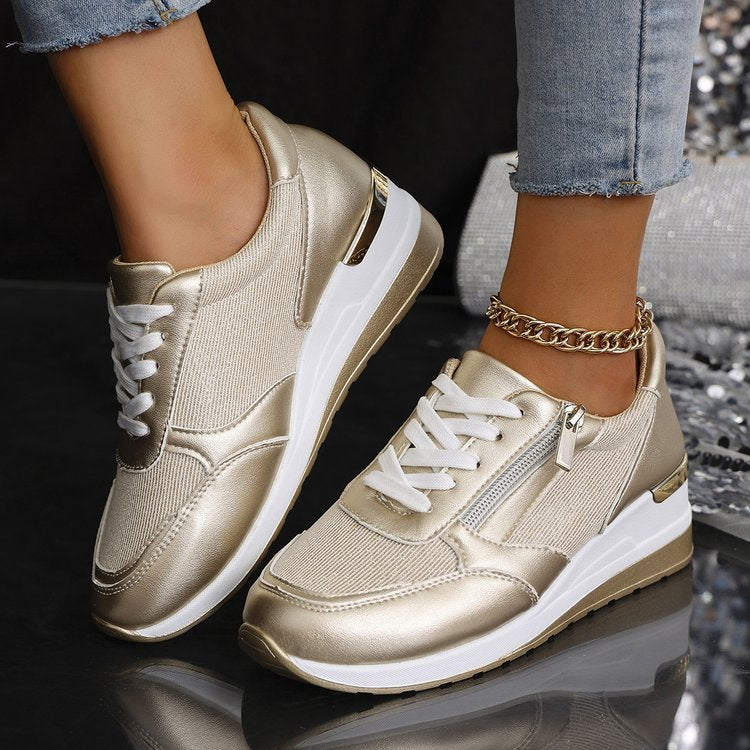 Comfortable Supportive Lace Up Sneakers - OutfitLondon