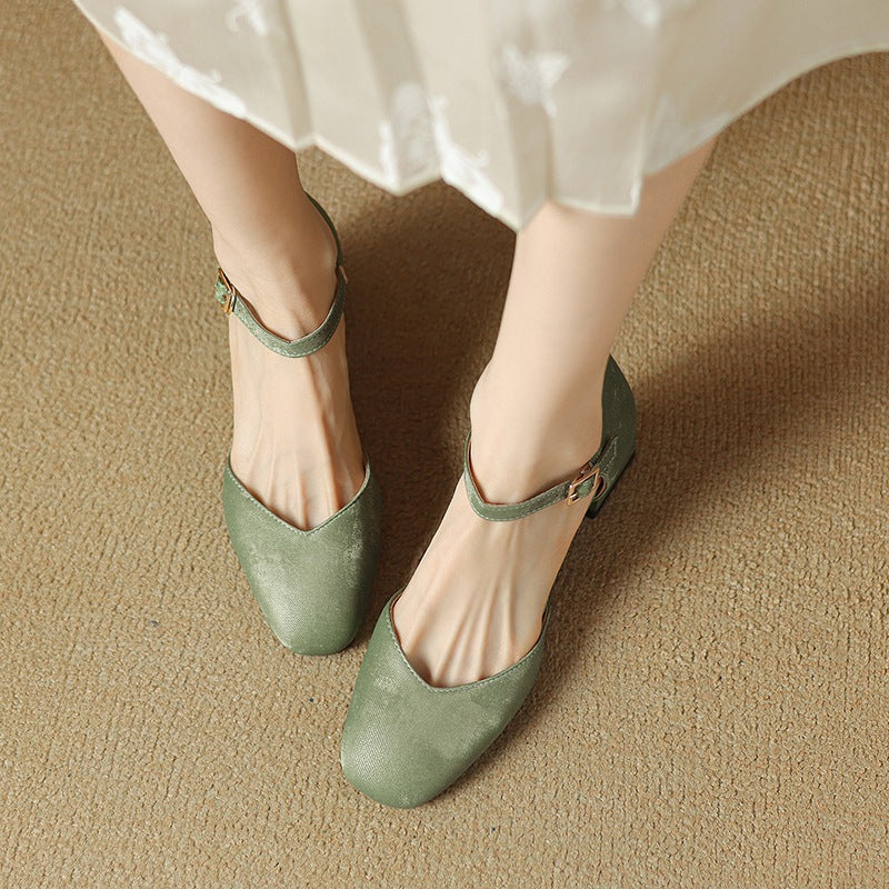 High Heel Block Sandals