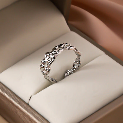 Unique Wavy Open Band Ring