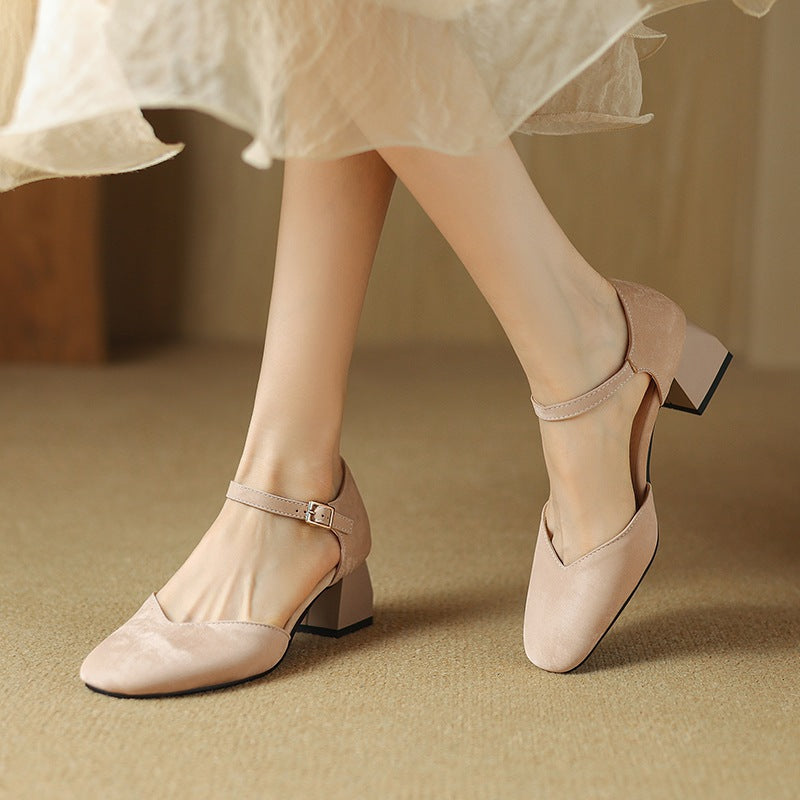 High Heel Block Sandals