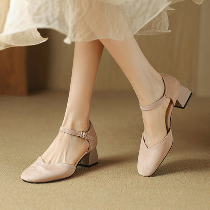 High Heel Block Sandals