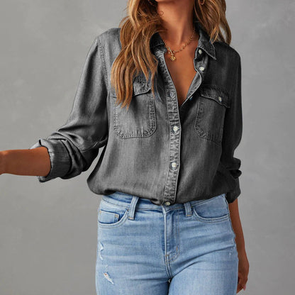 Casual Fit Blue Jeans Shirt
