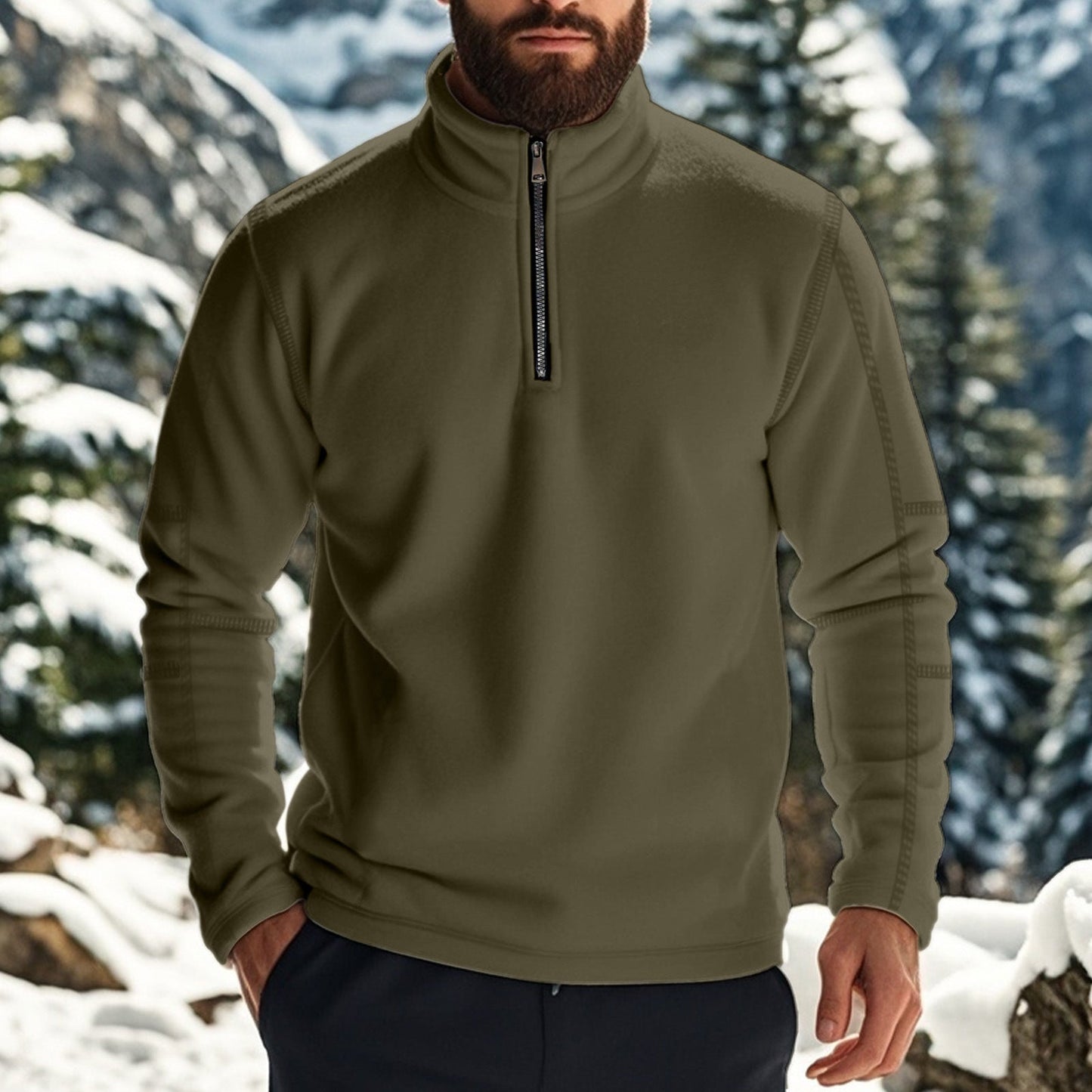Classic Men's Zip Fleece Jacket